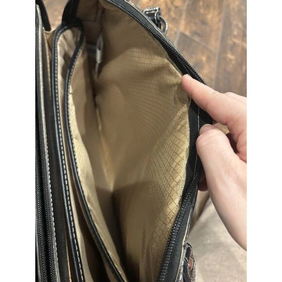 McKlein Glenview Women's Black Leather Inner Pockets Organizer Laptop Briefcase - Picture 16 of 16